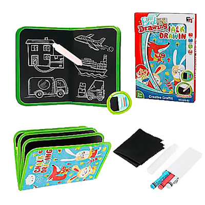 Книжка для рисования мелом мелки 3 штуки Наша Игрушка 628-93 1